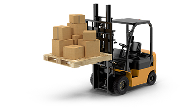 inventory-management-forklift-with-pallet-of-boxes